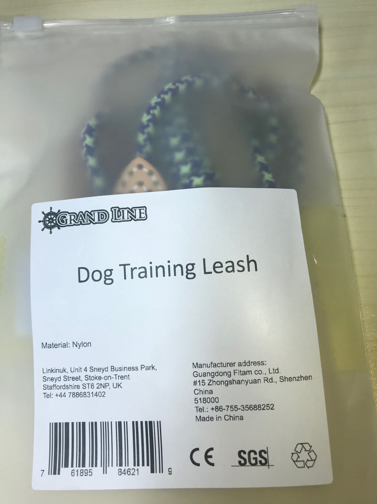 Grand Line Dog Leash for Training Walking Rope Slip Lead for Small, Medium Dogs and Cats - 1.5m Long, Blue