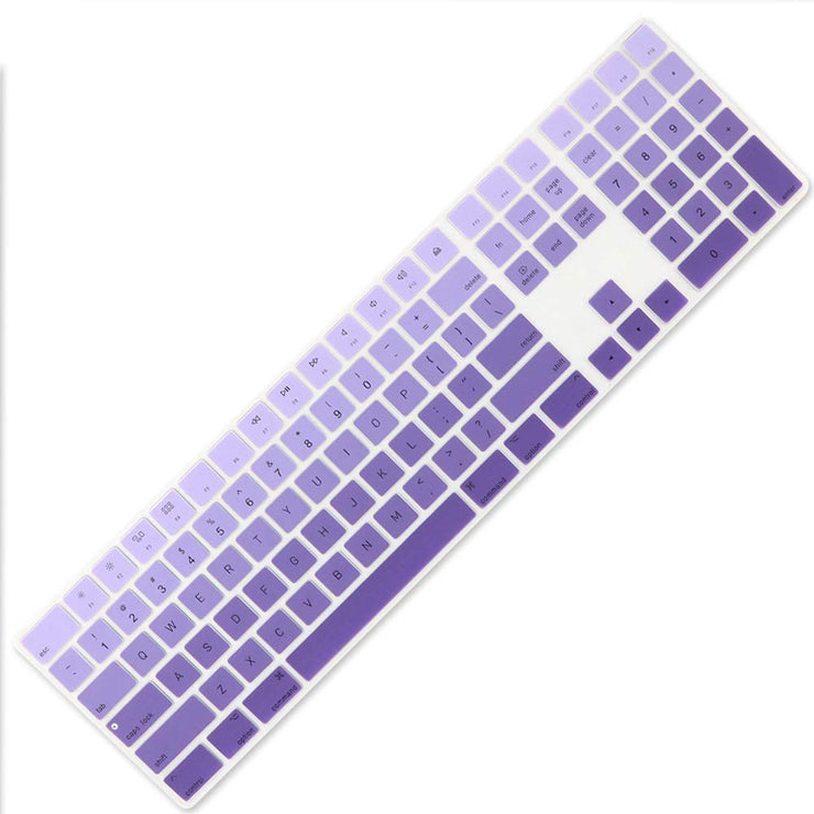All-inside Ombre Keyboard Cover for Apple iMac Magic Keyboard with Numeric Keypad MQ052LL/A A1843 US Layout