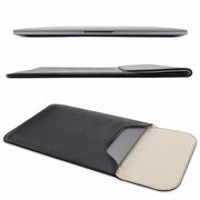Allinside Black Synthetic Leather Sleeve for MacBook Air 11" MacBook 12"