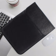 Allinside Black Synthetic Leather Sleeve for MacBook Air 13" Pro 13" with/without Retina and New MacBook Pro 13 with/without Touch Bar