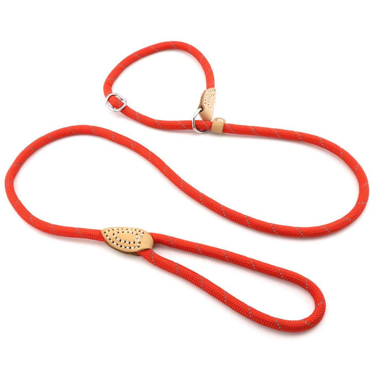 Grand Line Reflective Climbing Rope Slip Lead Pets Leash for Small, Medium, Large and Extra Heavy Dogs and Cats - 1.5m Long