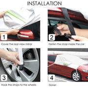 COFIT Car Windshield Snow Cover, Windscreen Sunshade, Ice and Frost Protector with Mirror Covers