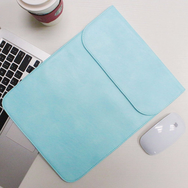 Allinside Blue Synthetic Leather Sleeve for MacBook Pro 15" with/without Retina and New MacBook Pro 15" with Touch Bar