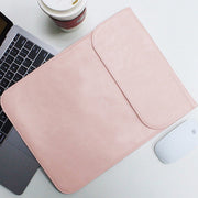 Allinside Pink Synthetic Leather Sleeve for MacBook Air 11" MacBook 12"