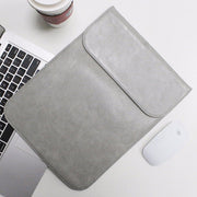 Allinside Gray Synthetic Leather Sleeve for Macbook Pro 15" with/without Retina and New MacBook Pro 15" with Touch Bar