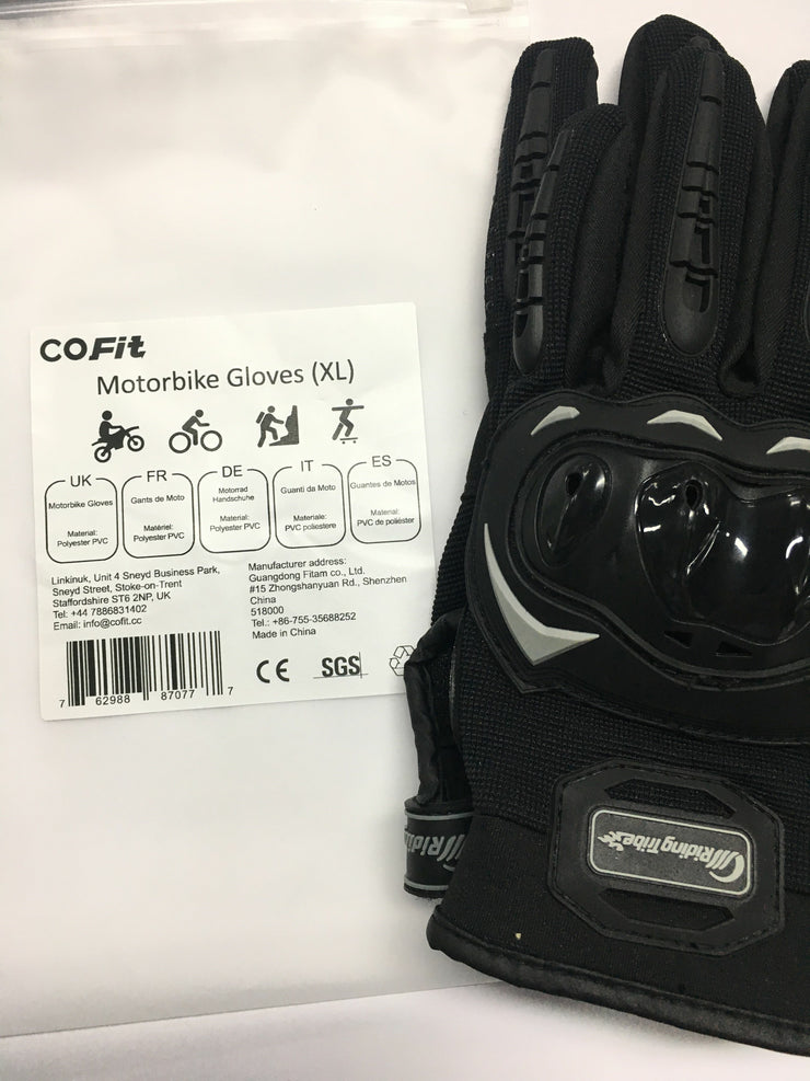 COFIT Motorbike Gloves, Full Finger Touchscreen Gloves for Motorcycle and Other Outdoor Sports - XL